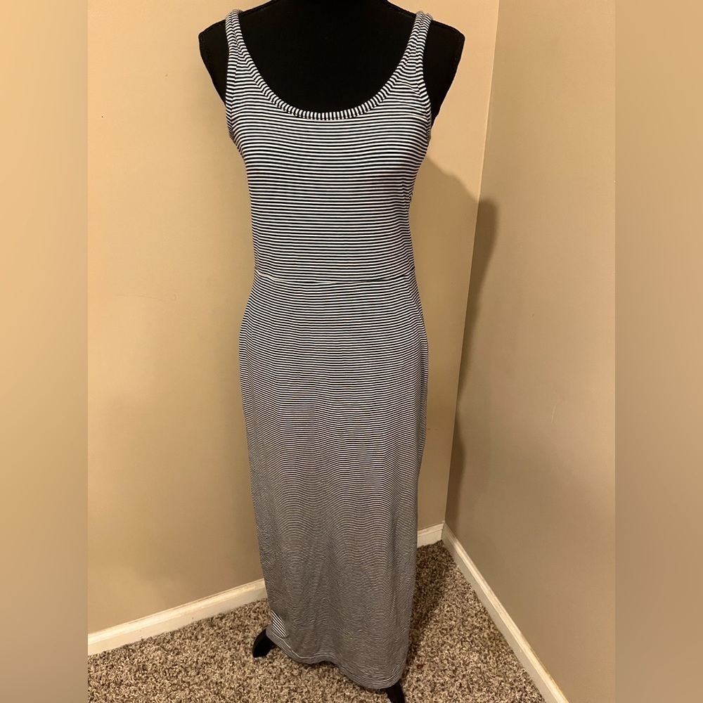 Gap Navy Striped Tank Maxi Dress, size Small